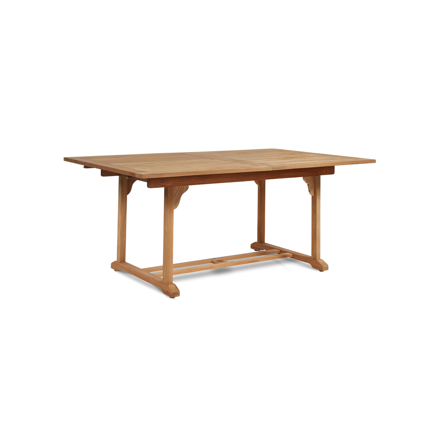 Dalton 9-Piece Teak Outdoor Family Dining Set in Black with Extensions and Folding Chairs