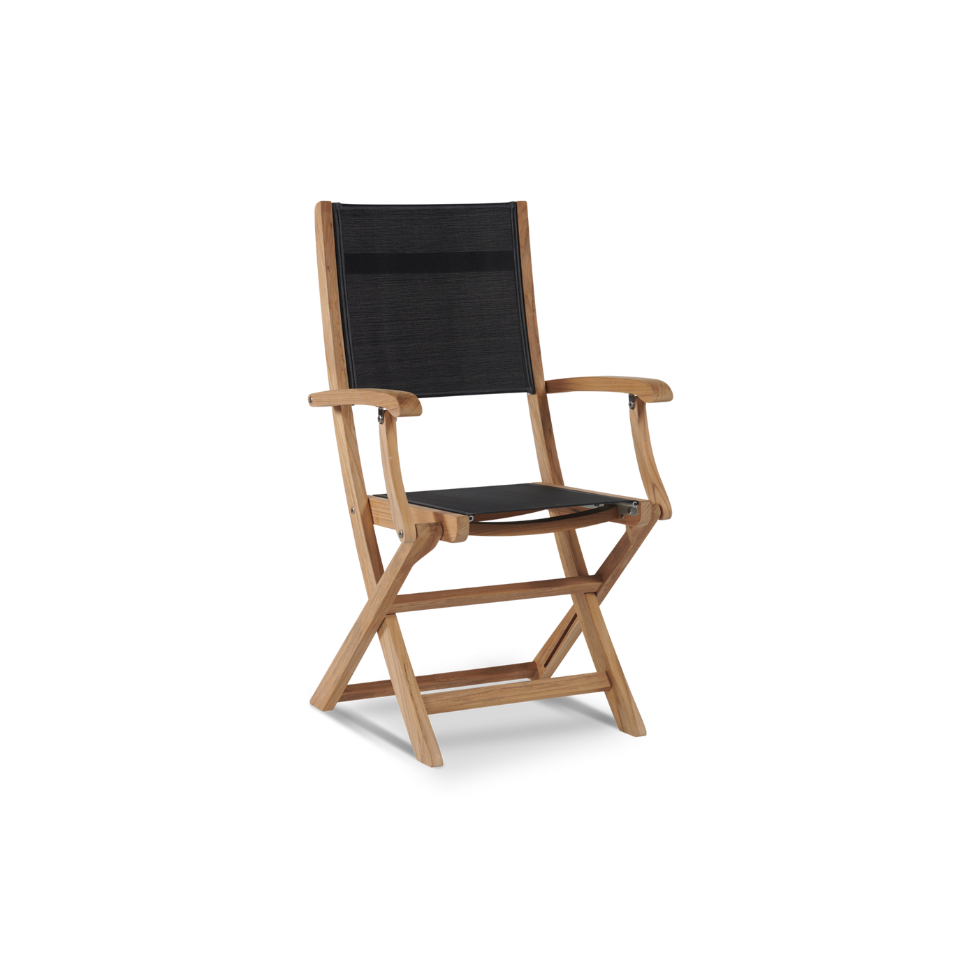 Dalton 9-Piece Teak Outdoor Family Dining Set in Black with Extensions and Folding Chairs