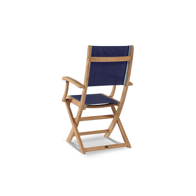 Dalton 9-Piece Teak Outdoor Family Dining Set in Black with Extensions and Folding Chairs