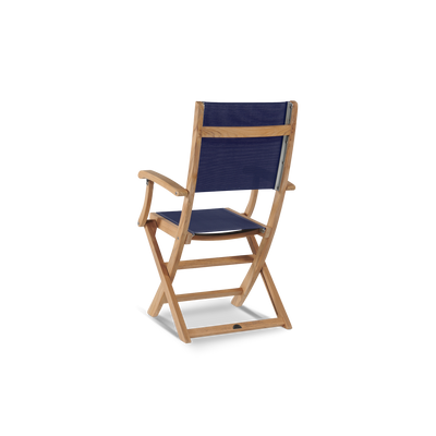 Dalton 9-Piece Teak Outdoor Family Dining Set in Black with Extensions and Folding Chairs