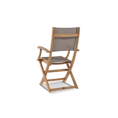 Dalton 9-Piece Teak Outdoor Family Dining Set in Black with Extensions and Folding Chairs