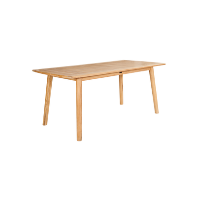 Director 7-Piece Teak Outdoor Family Dining Set in Black with Folding Armchairs