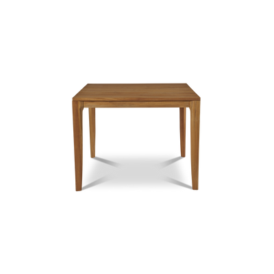 Del Ray 5-Piece Square Teak Outdoor Dining Set in Black with Folding Armchairs