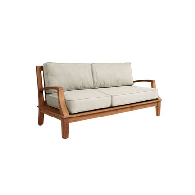 Grande 4-Piece Teak Outdoor Patio Deep Seating Set with Sunbrella® Canvas Cushion