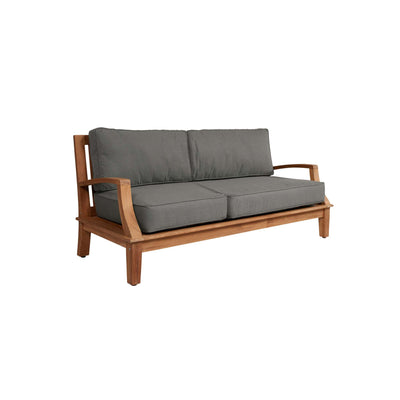 Grande 4-Piece Teak Outdoor Patio Deep Seating Set with Sunbrella® Canvas Cushion