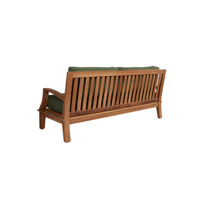 Grande 4-Piece Teak Outdoor Patio Deep Seating Set with Sunbrella® Canvas Cushion