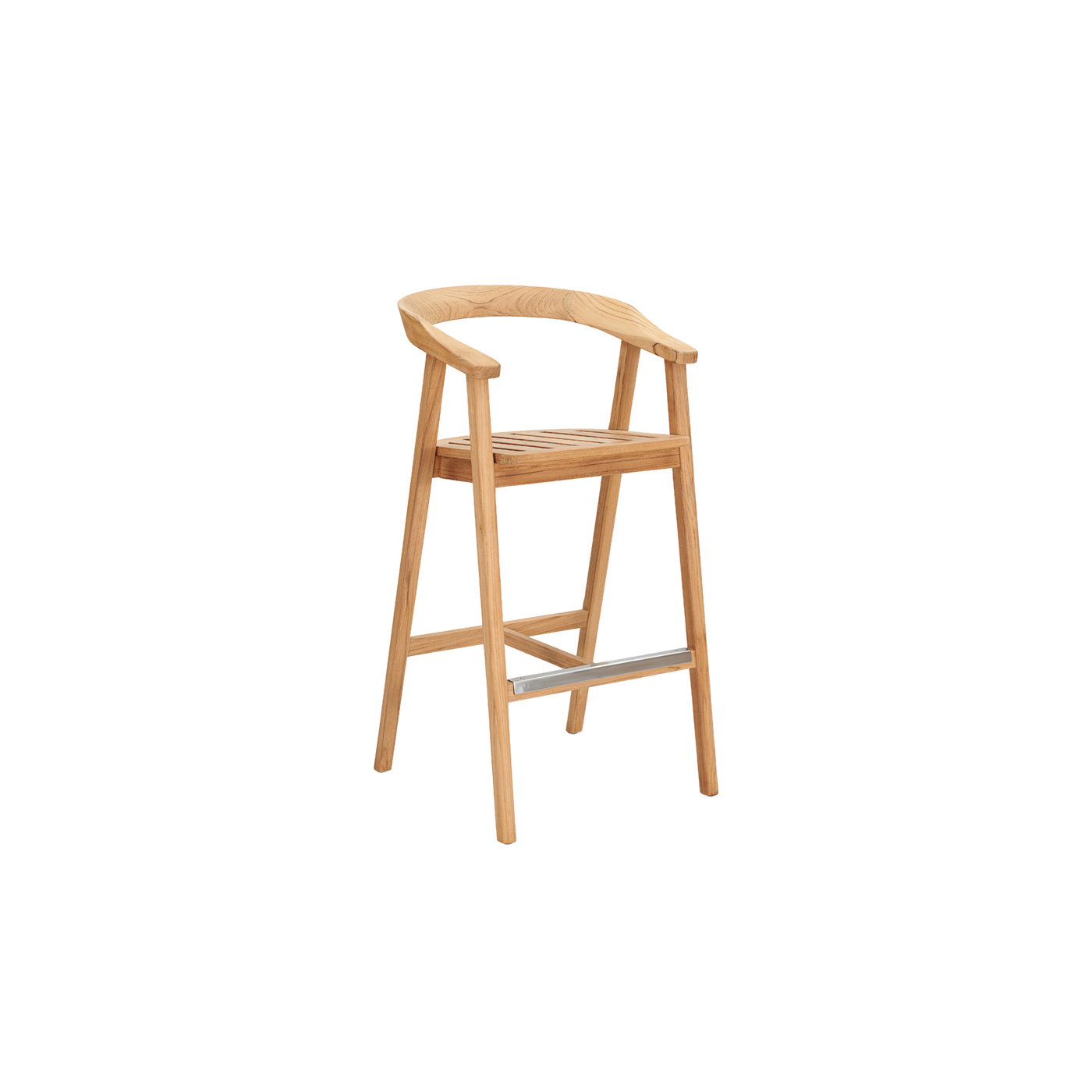 La Costa 3-Piece Teak Outdoor Round Bar Dining Set