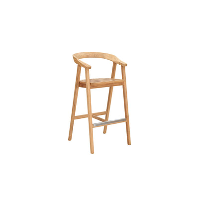 La Costa 3-Piece Teak Outdoor Round Bar Dining Set