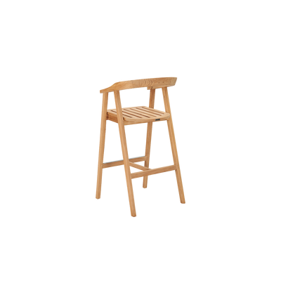 La Costa 3-Piece Teak Outdoor Round Bar Dining Set