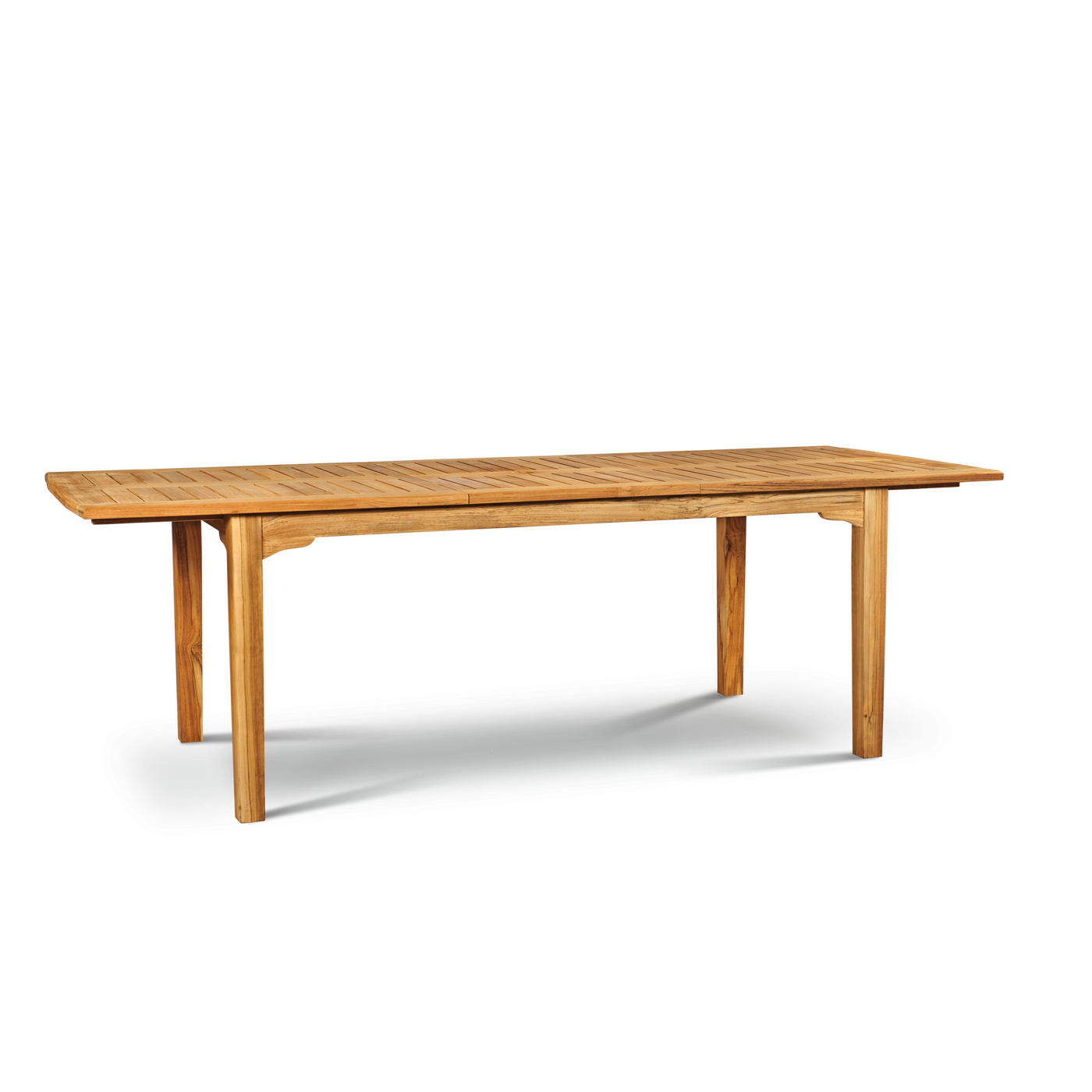 Manorhouse 9-Piece Rectangular Teak Outdoor Family Dining Set with Extendable Table