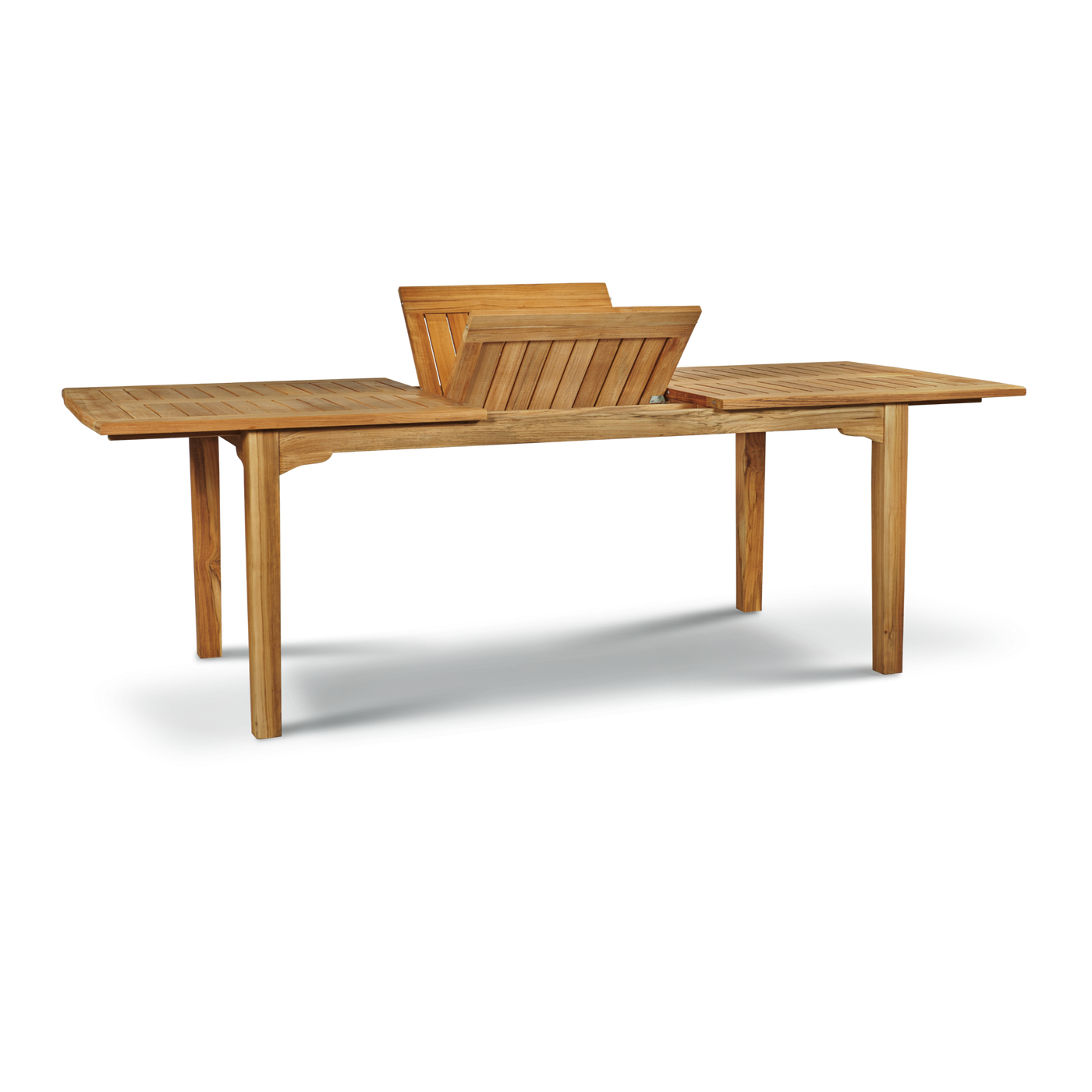 Manorhouse 9-Piece Rectangular Teak Outdoor Family Dining Set with Extendable Table