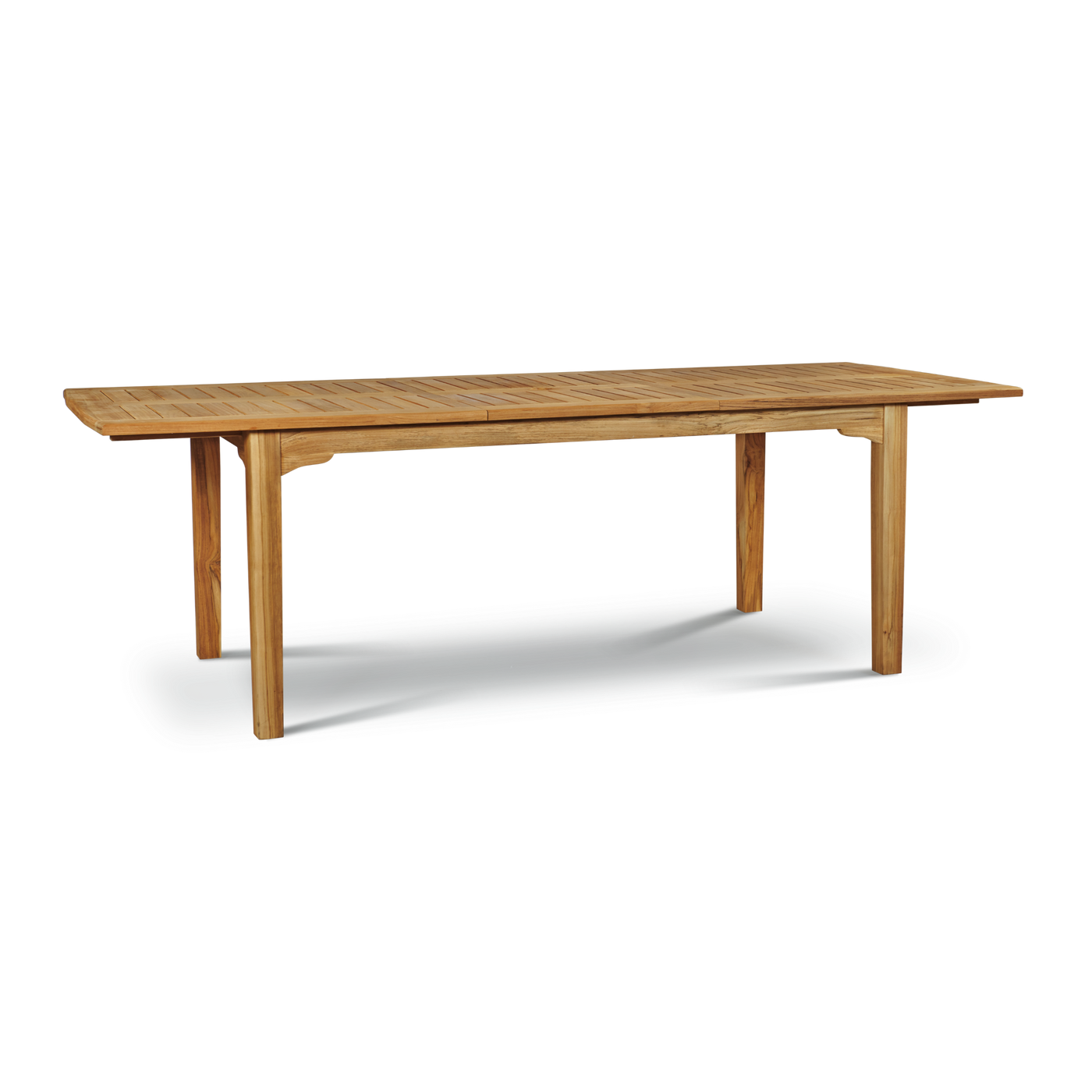 Manorhouse 9-Piece Rectangular Teak Outdoor Family Dining Set with Extendable Table
