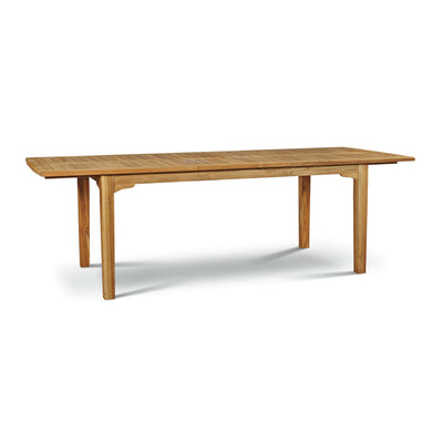 Manorhouse 9-Piece Rectangular Teak Outdoor Family Dining Set with Extendable Table