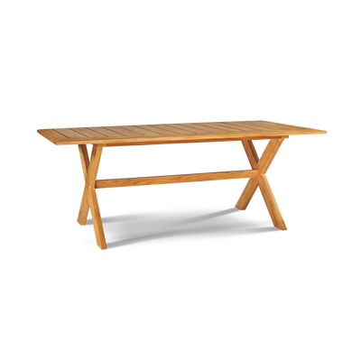 Oakville 3-Piece Rectangular Teak Outdoor Picnic Dining Set with Benches