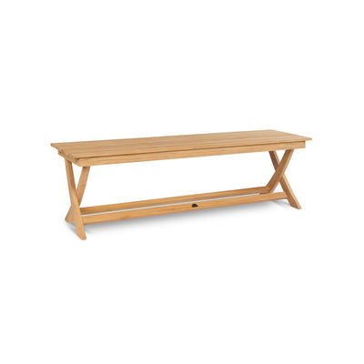 Oakville 3-Piece Rectangular Teak Outdoor Picnic Dining Set with Benches