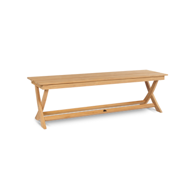 Oakville 3-Piece Rectangular Teak Outdoor Picnic Dining Set with Benches
