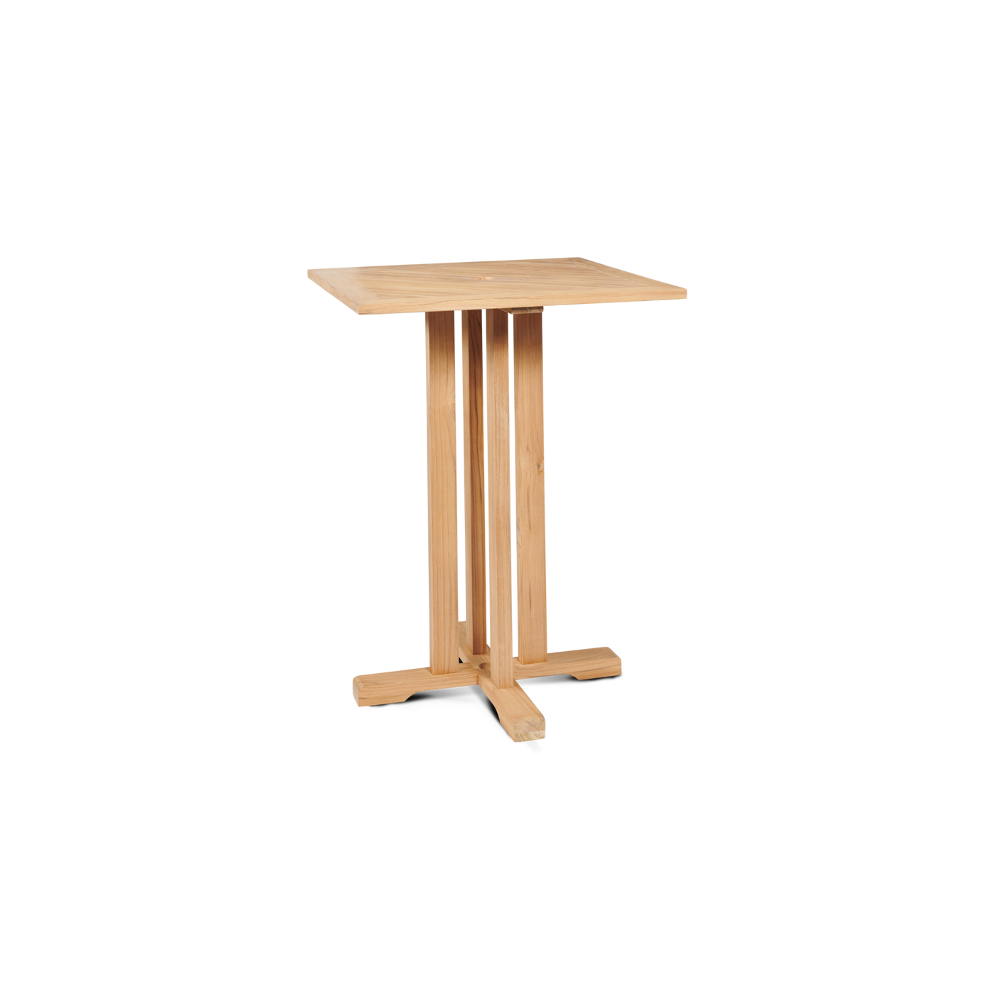 Oasis 3-Piece Square Teak Outdoor Bar Height Dining Set