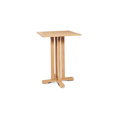 Oasis 3-Piece Square Teak Outdoor Bar Height Dining Set