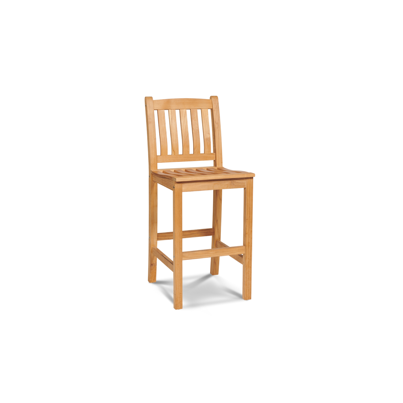 Oasis 3-Piece Square Teak Outdoor Bar Height Dining Set