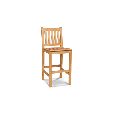 Oasis 3-Piece Square Teak Outdoor Bar Height Dining Set