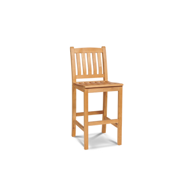 Oasis 3-Piece Square Teak Outdoor Bar Height Dining Set