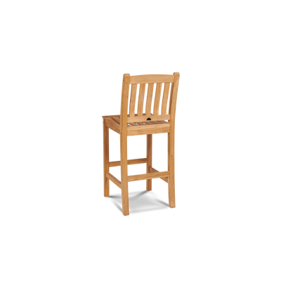 Oasis 3-Piece Square Teak Outdoor Bar Height Dining Set