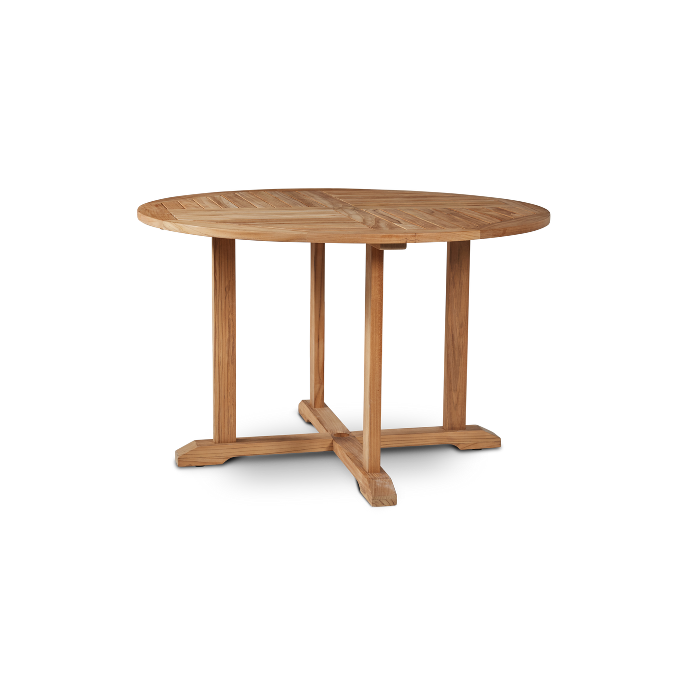 Palm 5-Piece Round Teak Outdoor Dining Set