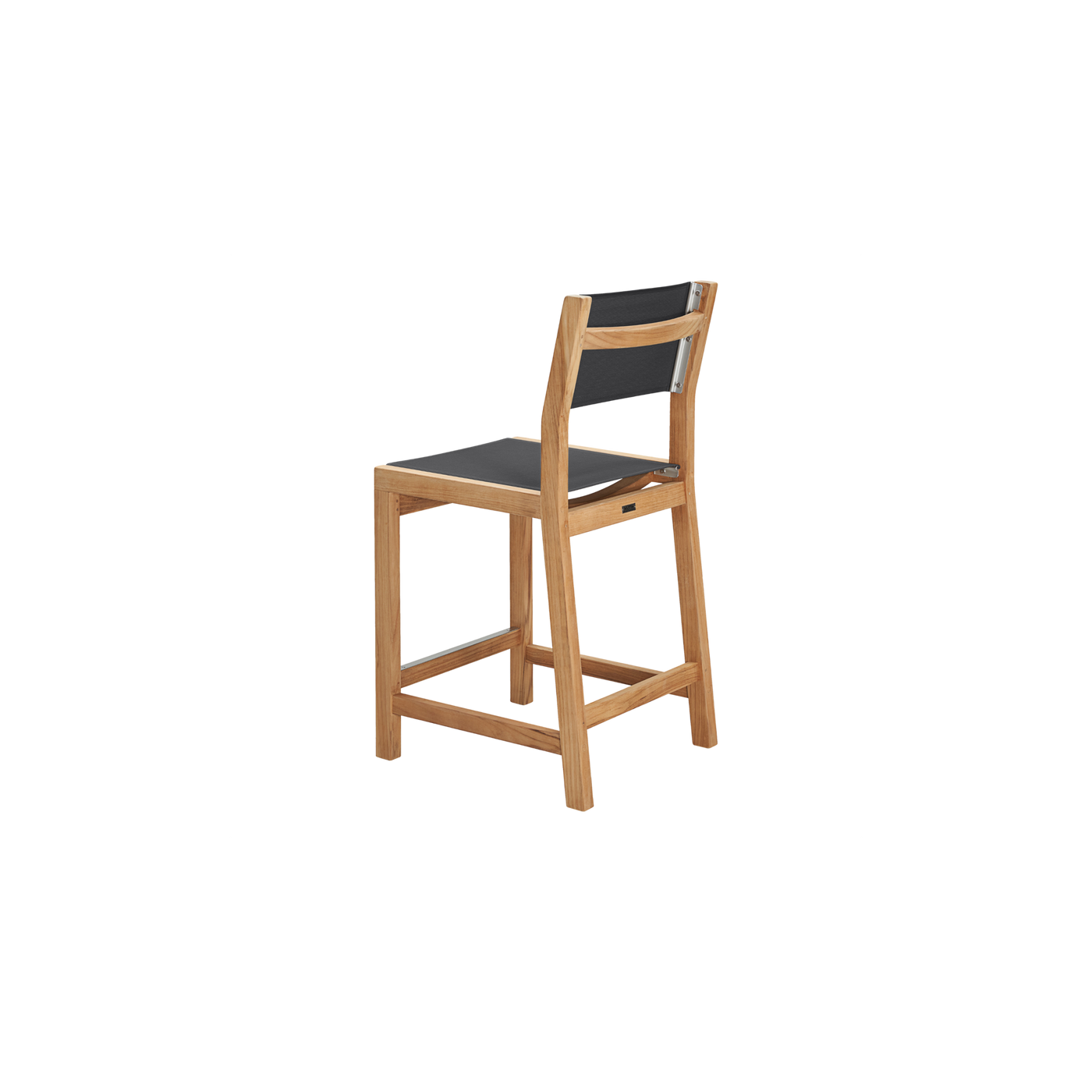 Pearl 7-Piece Rectangular Teak Outdoor Counter Height Dining Set in Black