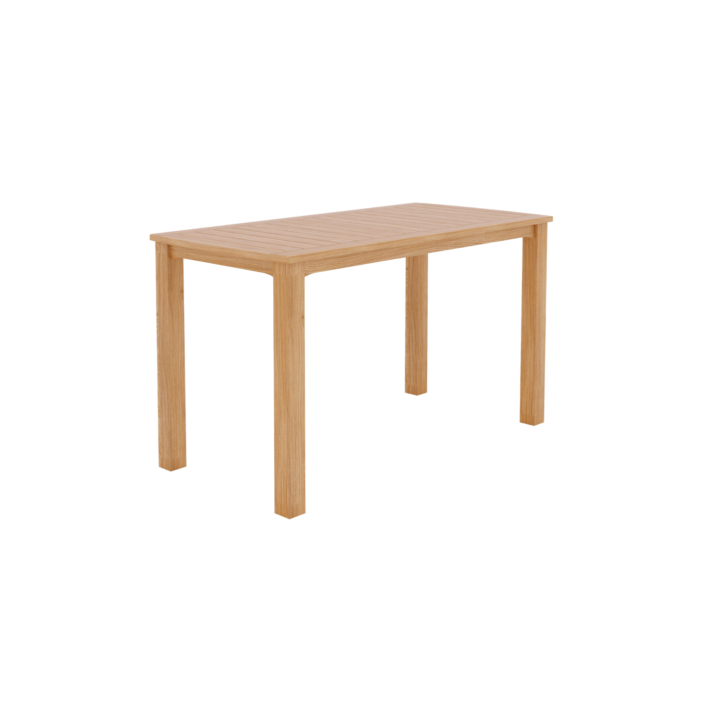 Pearl 7-Piece Rectangular Teak Outdoor Counter Height Dining Set in Black