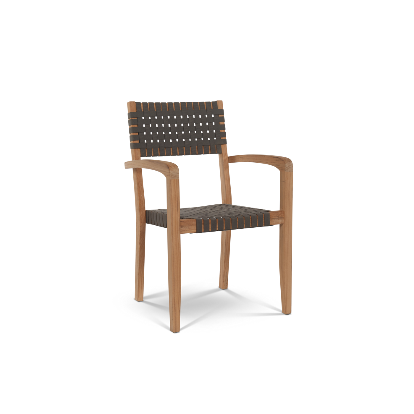 Cambria 7-Piece Rectangular Teak Outdoor Dining Set with Stacking Armchairs