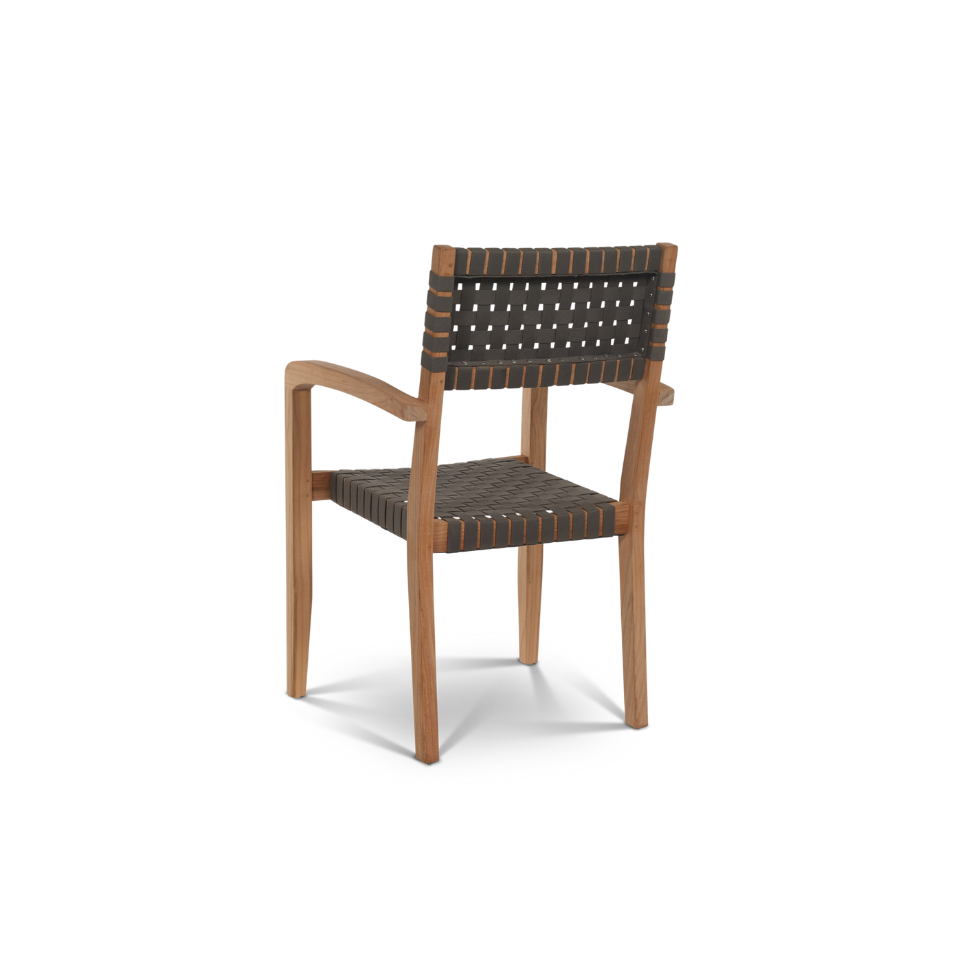 Cambria 7-Piece Rectangular Teak Outdoor Dining Set with Stacking Armchairs