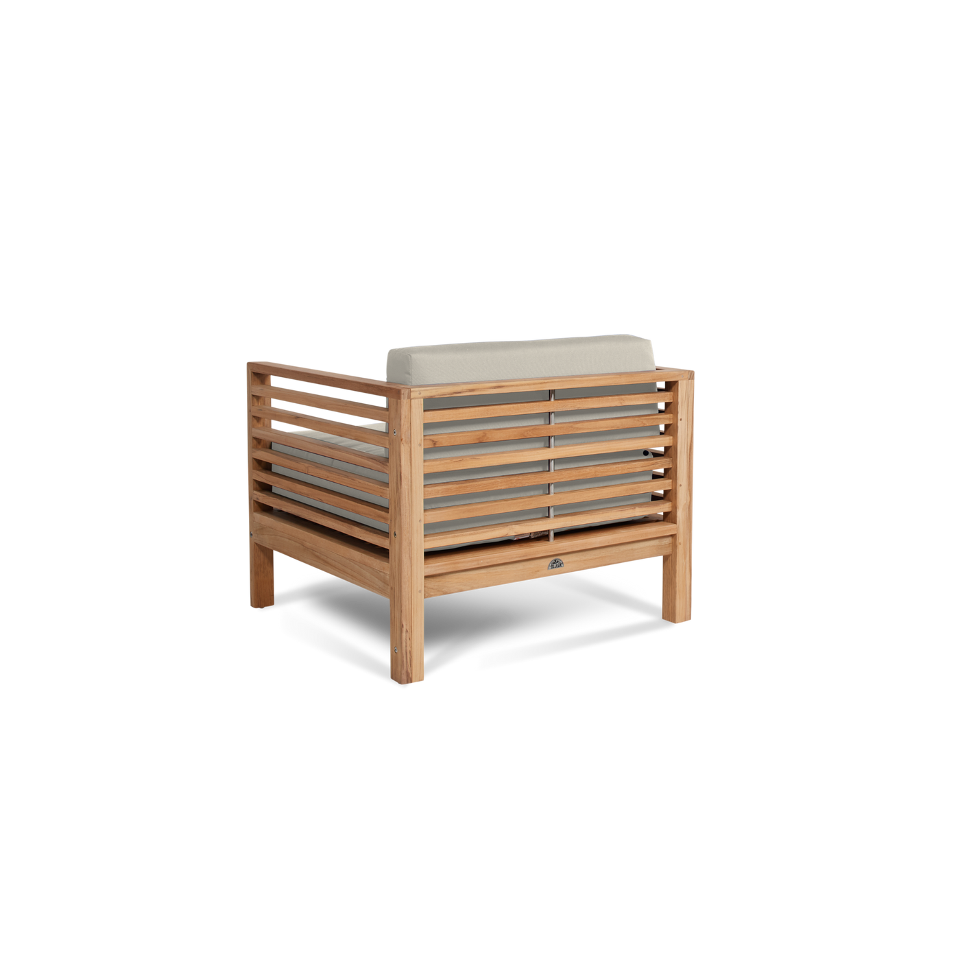 Summer 5-Piece Teak Outdoor Patio Deep Seating Set with Subrella Canvas Cushion