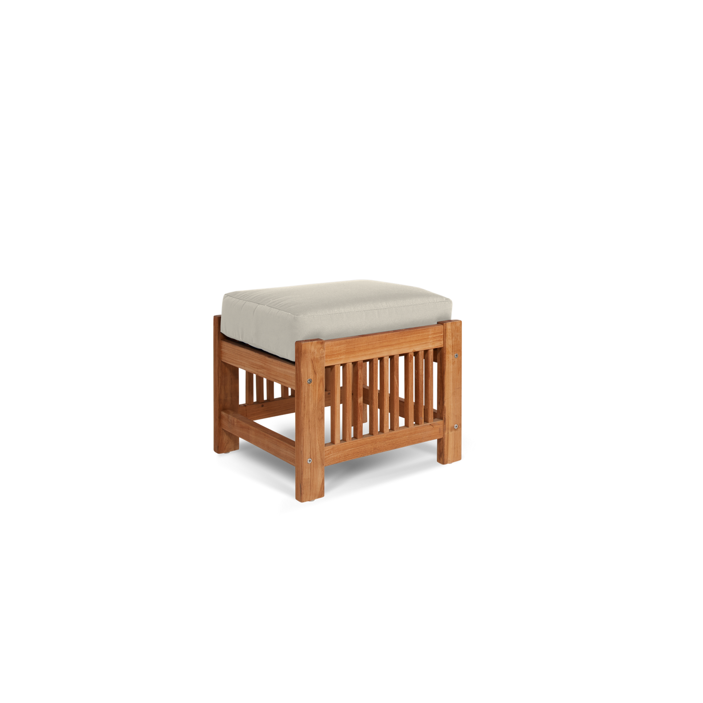 Summer 5-Piece Teak Outdoor Patio Deep Seating Set with Subrella Canvas Cushion