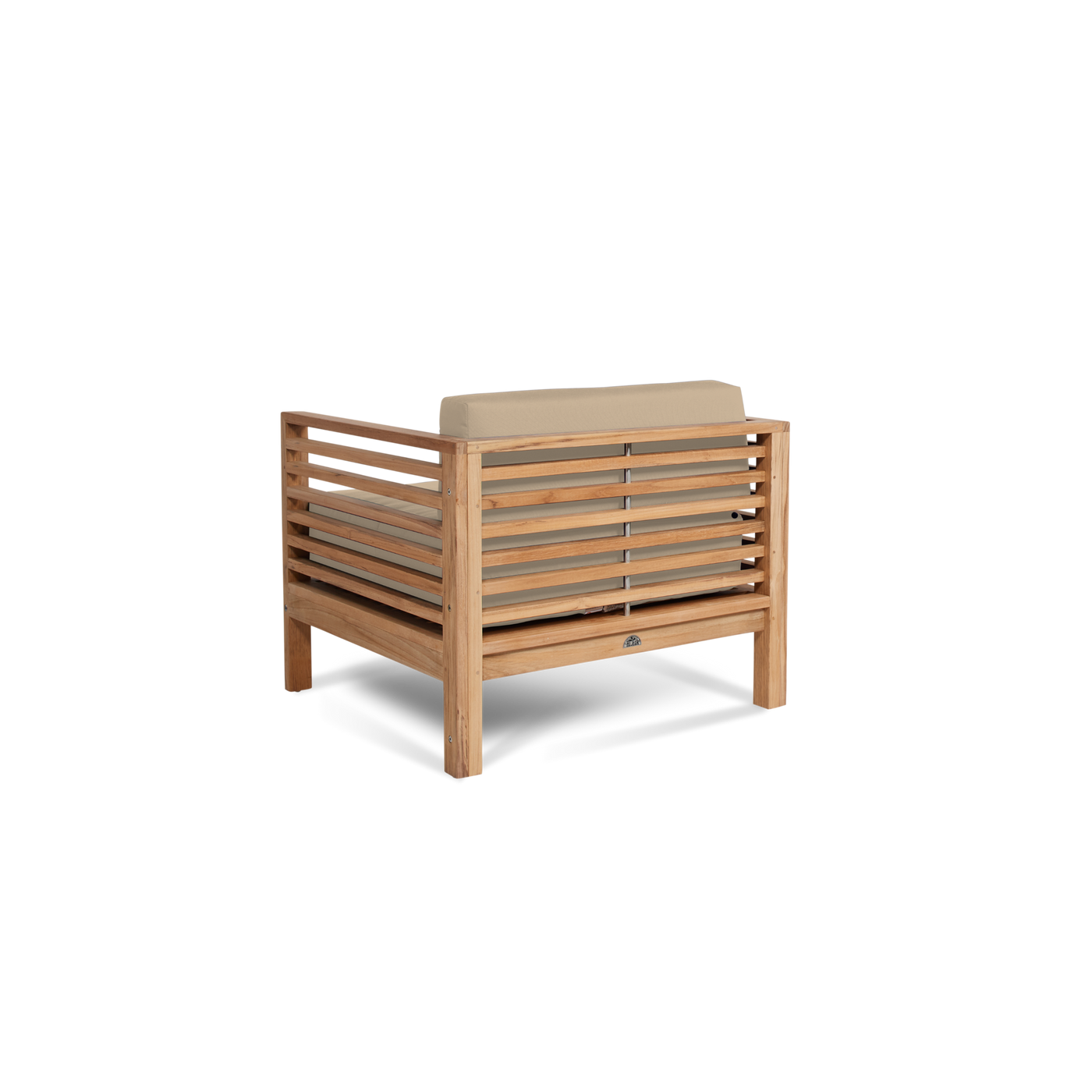 Summer 5-Piece Teak Outdoor Patio Deep Seating Set with Subrella Canvas Cushion