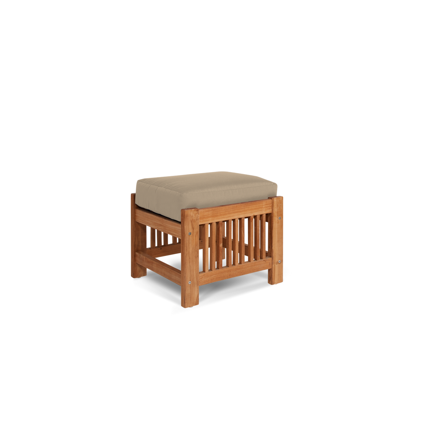 Summer 5-Piece Teak Outdoor Patio Deep Seating Set with Subrella Canvas Cushion