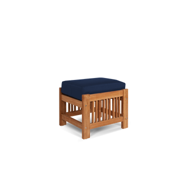 Summer 5-Piece Teak Outdoor Patio Deep Seating Set with Subrella Canvas Cushion