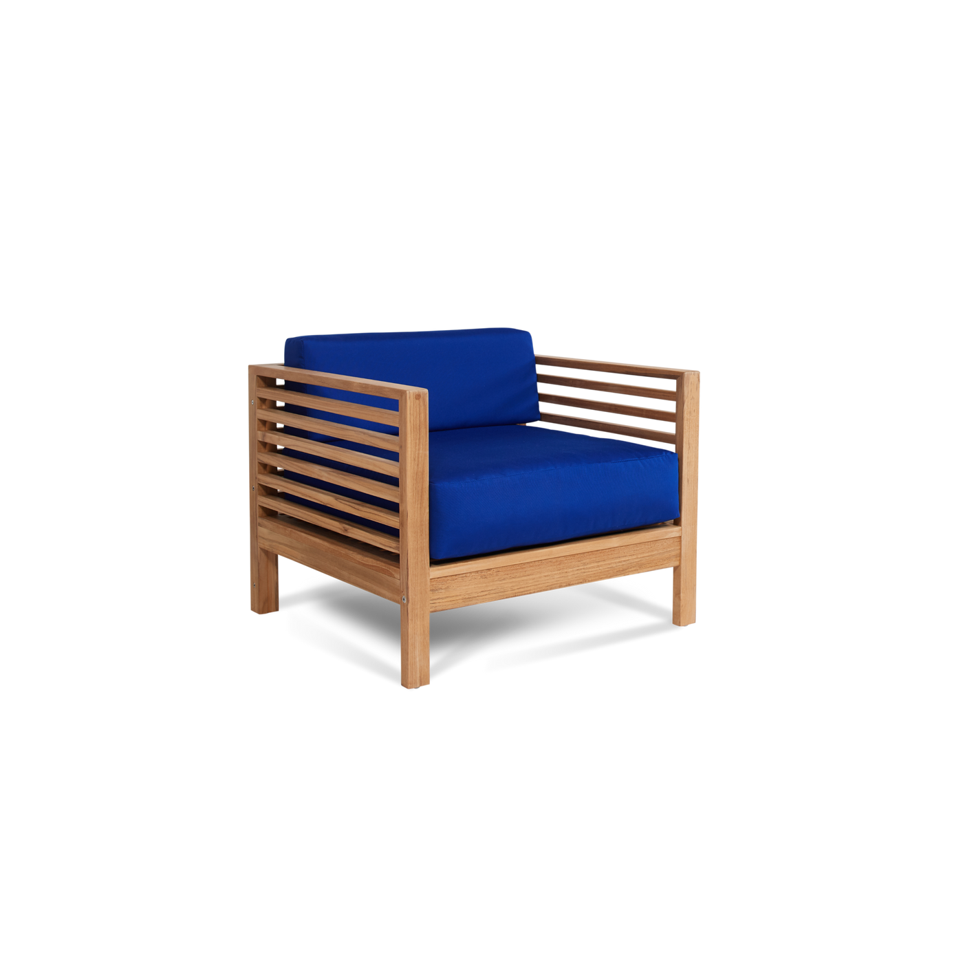 Summer 5-Piece Teak Outdoor Patio Deep Seating Set with Subrella Canvas Cushion
