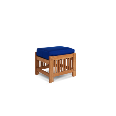 Summer 5-Piece Teak Outdoor Patio Deep Seating Set with Subrella Canvas Cushion