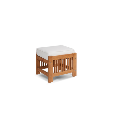 Summer 5-Piece Teak Outdoor Patio Deep Seating Set with Subrella Canvas Cushion