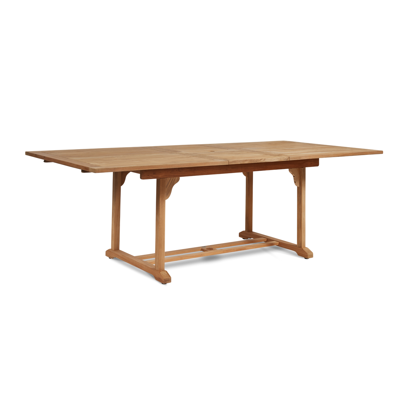 Venice 5-Piece Rectangular Teak Outdoor Dining Set with Extendable Table and Stacking Armchairs