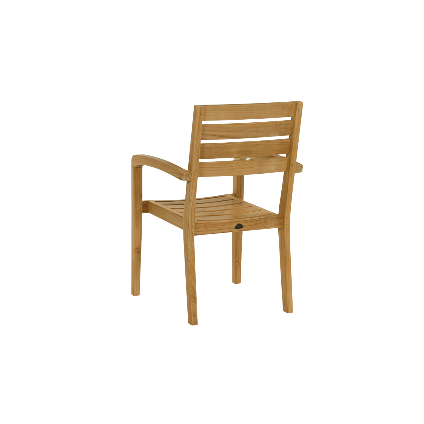 Venice 5-Piece Rectangular Teak Outdoor Dining Set with Extendable Table and Stacking Armchairs