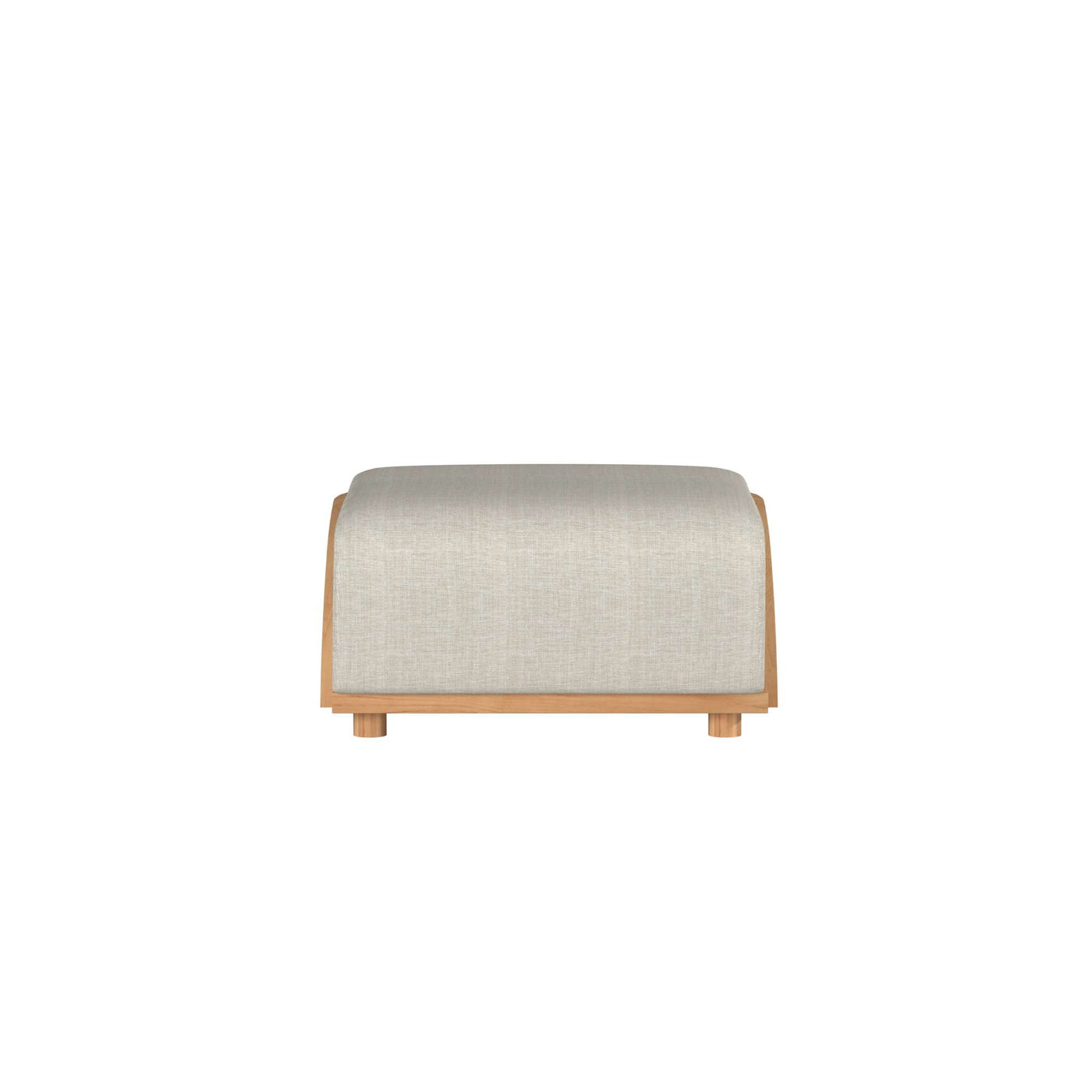 Sunburst Teak Outdoor Ottoman with Sunbrella® Cushion