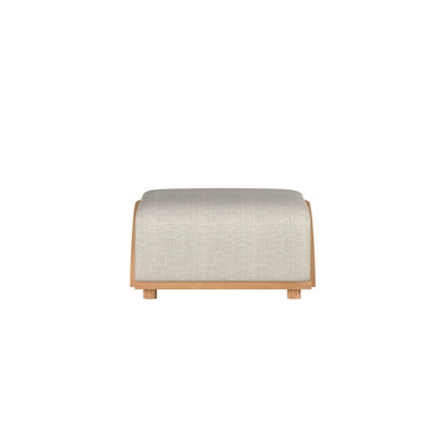 Sunburst Teak Outdoor Ottoman with Sunbrella® Cushion
