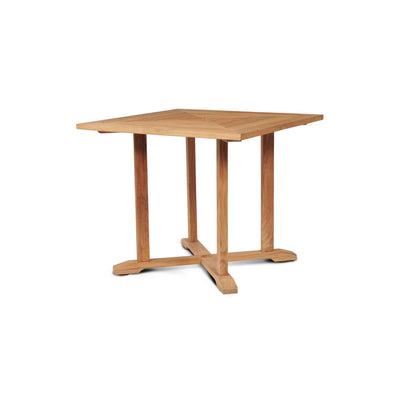 Avery Square Teak Outdoor Dining Table with Umbrella Hole