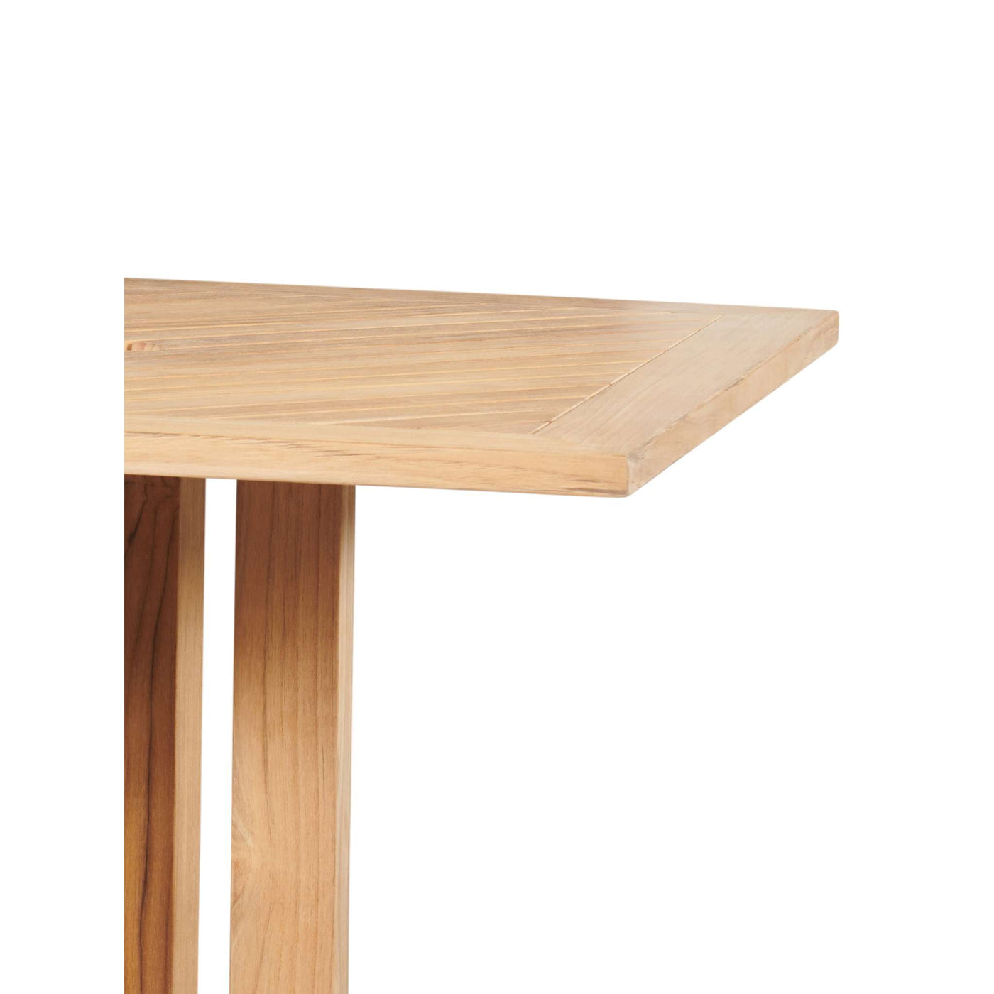 Oasis Square Teak Outdoor Bar Height Dining Table with Umbrella Hole