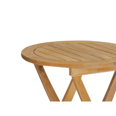 Perrie Round Teak Outdoor Side Table