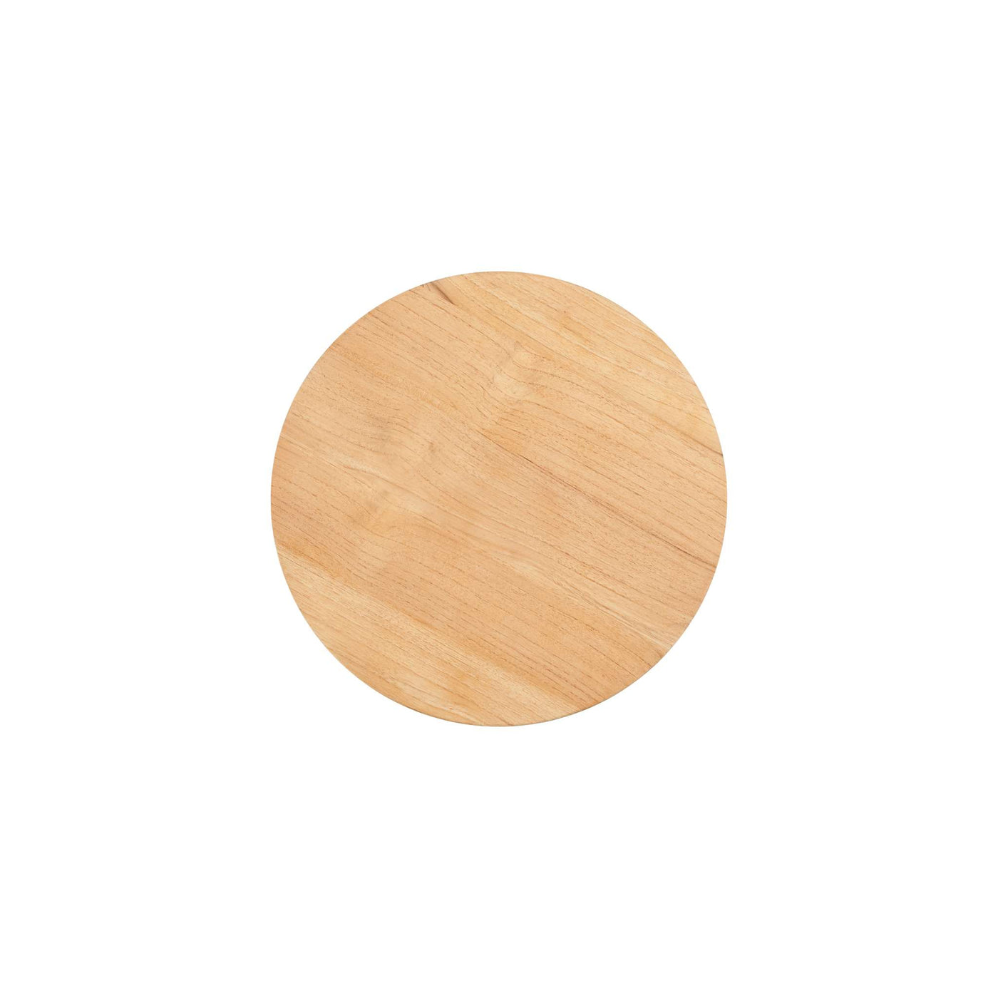 Large Round Teak Outdoor Cross Legs Nesting Side Table