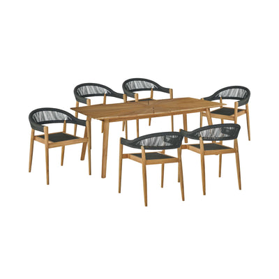 Cambria Rectangular Teak Outdoor Dining Table