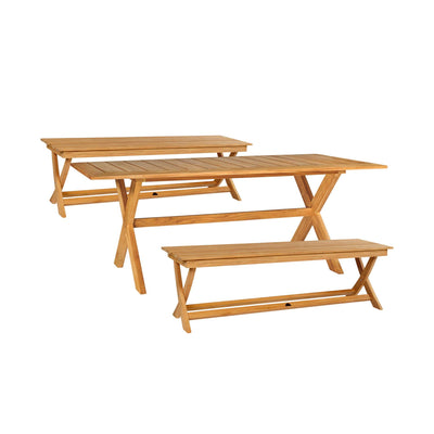 Oakville Rectangular Teak Outdoor Dining Table