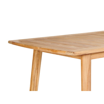 Modurn Rectangular Teak Outdoor Dining Table